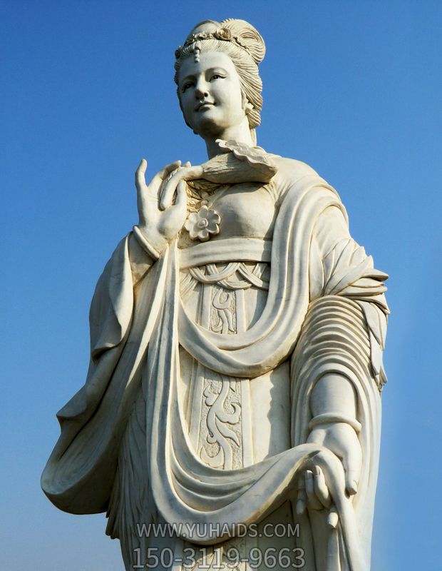 十二花神之七月鸡冠花蔡氏汉白玉古代美女雕像博鱼网页版