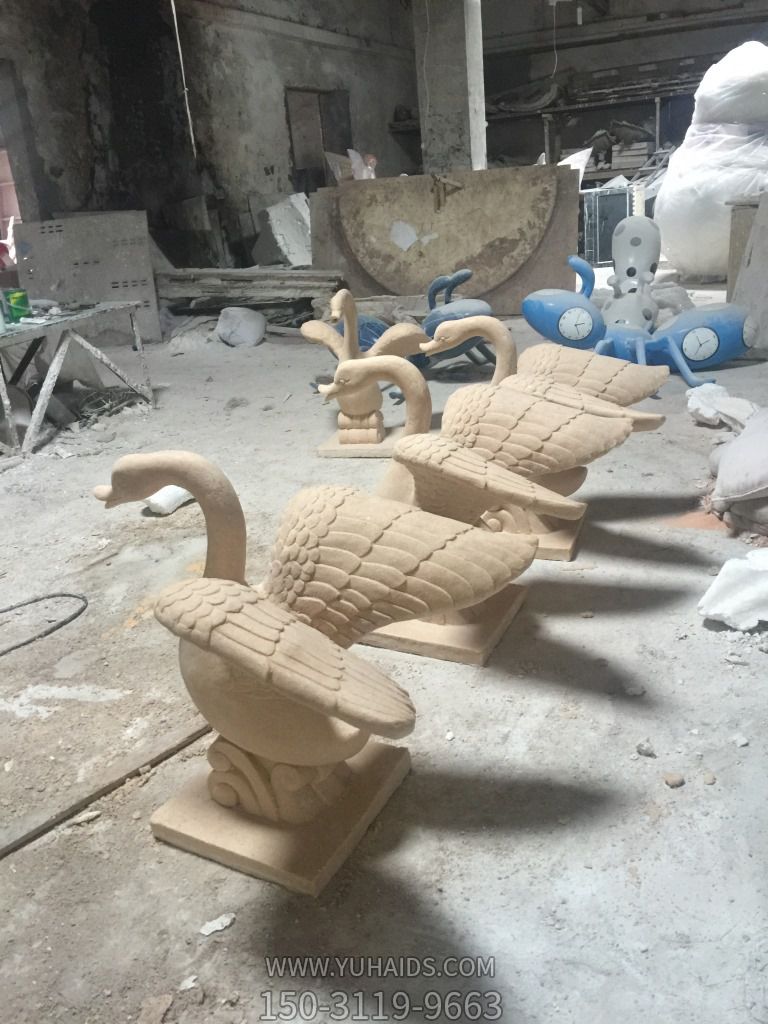 景区户外大理石花岗岩景观天鹅博鱼网页版