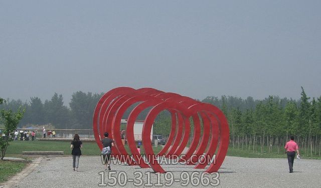 不锈钢心形拱门公园景观博鱼网页版