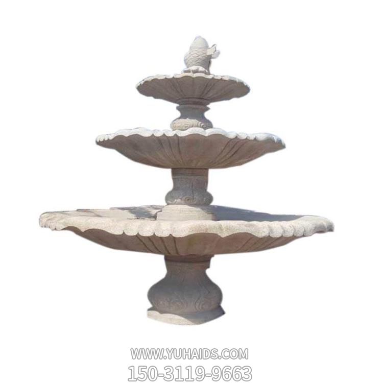 大理石石雕别墅小区流水摆件多层喷泉博鱼网页版