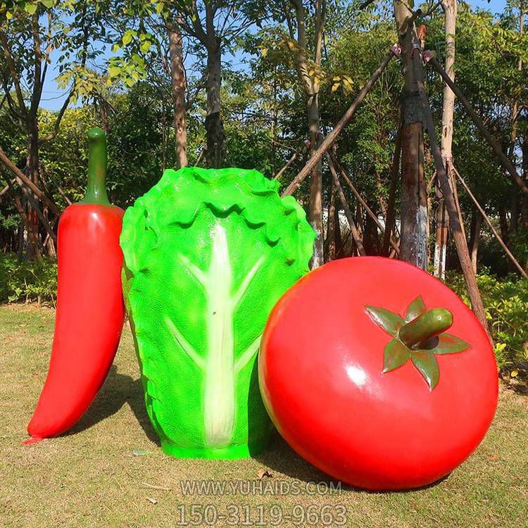 园林户外草坪摆放玻璃钢喷漆仿真蔬菜小品博鱼网页版