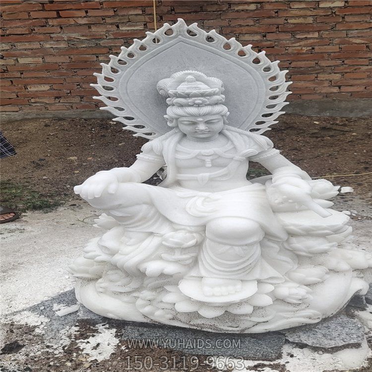 仿古汉白玉观音雕像 寺庙大型佛像博鱼网页版