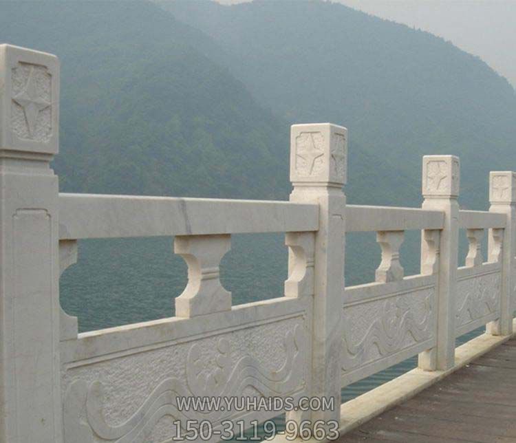 栏杆栏板博鱼网页版-湖边石桥大理石镂空浮雕栏杆