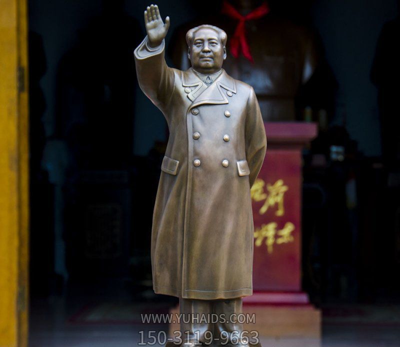 广场挥手的主席广场铜雕景观毛泽东博鱼网页版