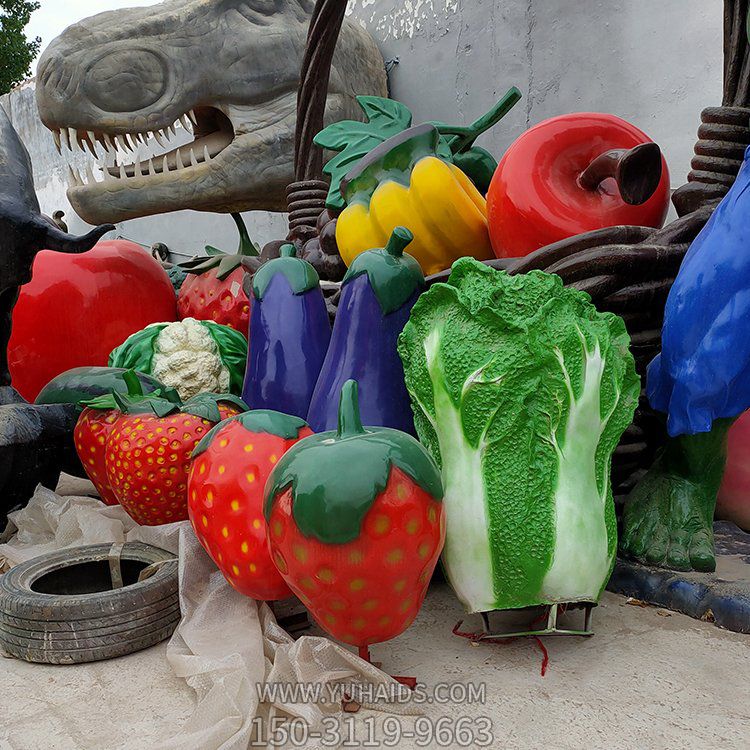 玻璃钢彩绘园林农场景观仿真水果蔬菜景观博鱼网页版