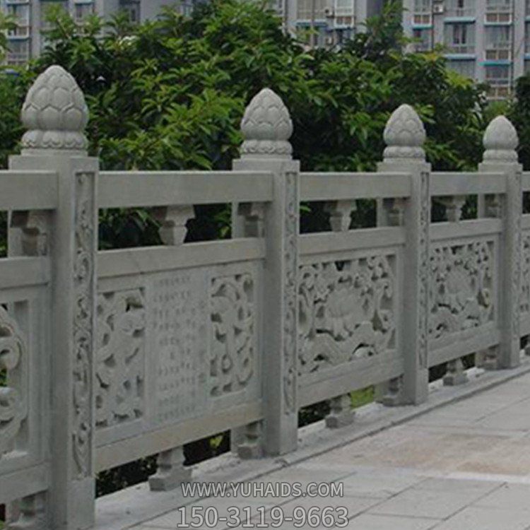 大理石石雕户外园林河道大型镂空河道博鱼网页版摆件