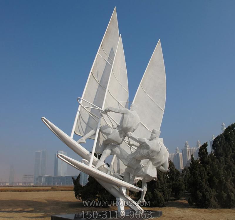 酒店户外网格白色玻璃钢帆船博鱼网页版