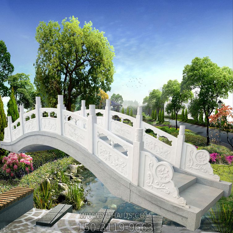 装饰庭院汉白玉石雕小桥博鱼网页版