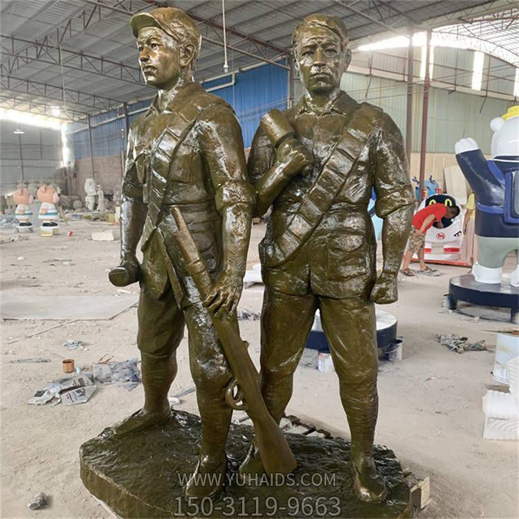 景区景点玻璃钢仿铜战士博鱼网页版