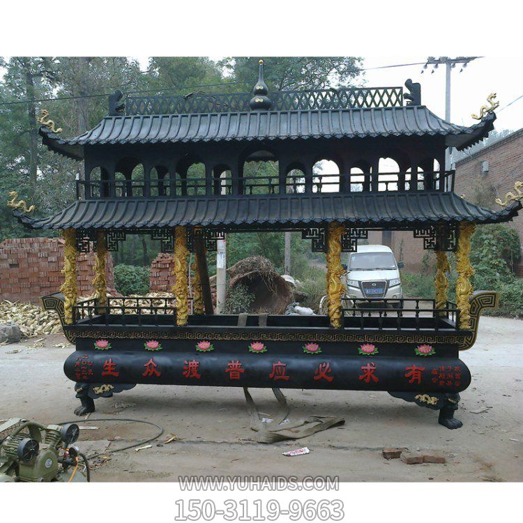 大型铜雕户外园林景观香炉博鱼网页版