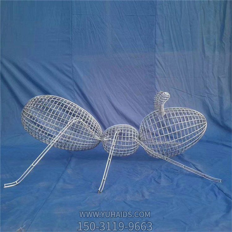 不锈钢创意网格蚂蚁博鱼网页版小区园林草坪摆件小品