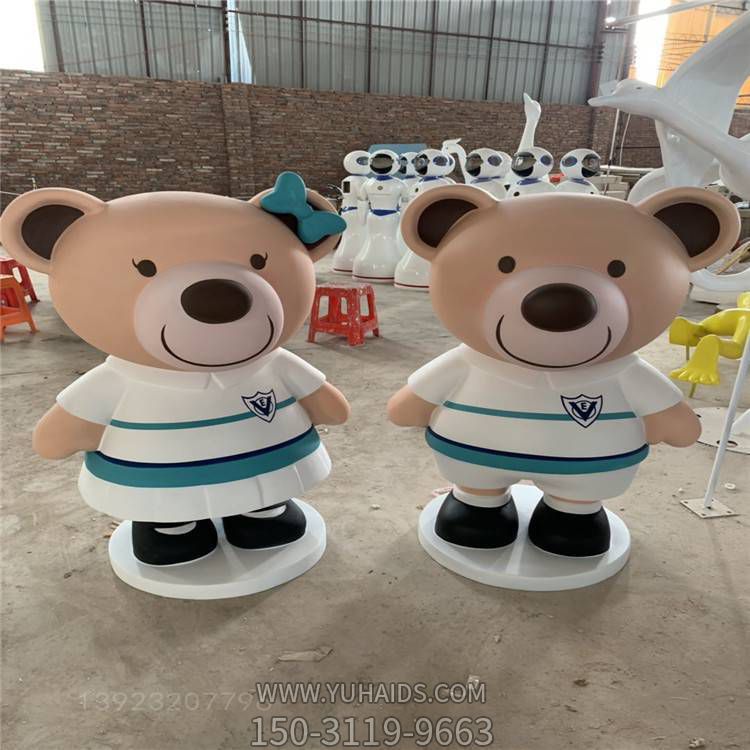 游乐场幼儿园玻璃钢卡通公仔博鱼网页版摆件