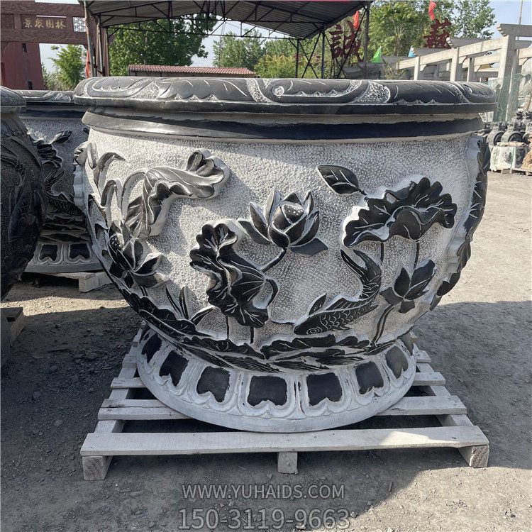 青石雕花鱼缸鱼盆博鱼网页版