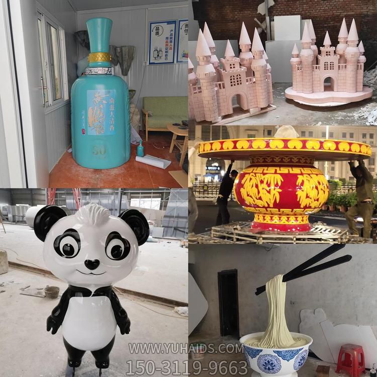 餐馆企业定制玻璃钢卡通公仔吉祥物模型引流摆件博鱼网页版