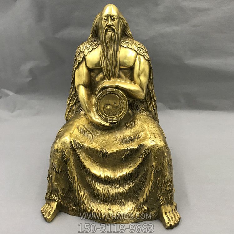 中华民族上古神话人物伏羲黄铜雕像博鱼网页版