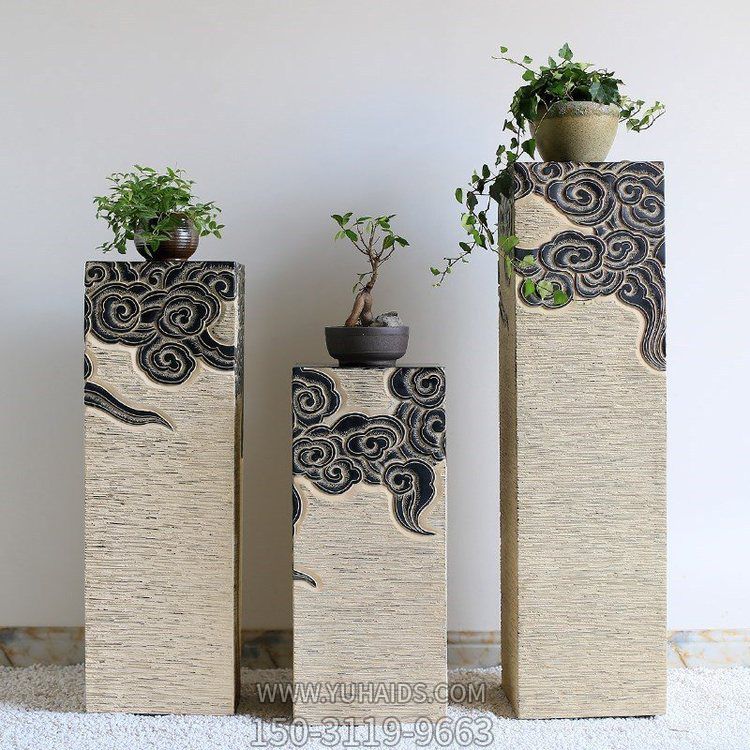 大理石雕刻做旧中式庭院造景盆景花架博鱼网页版