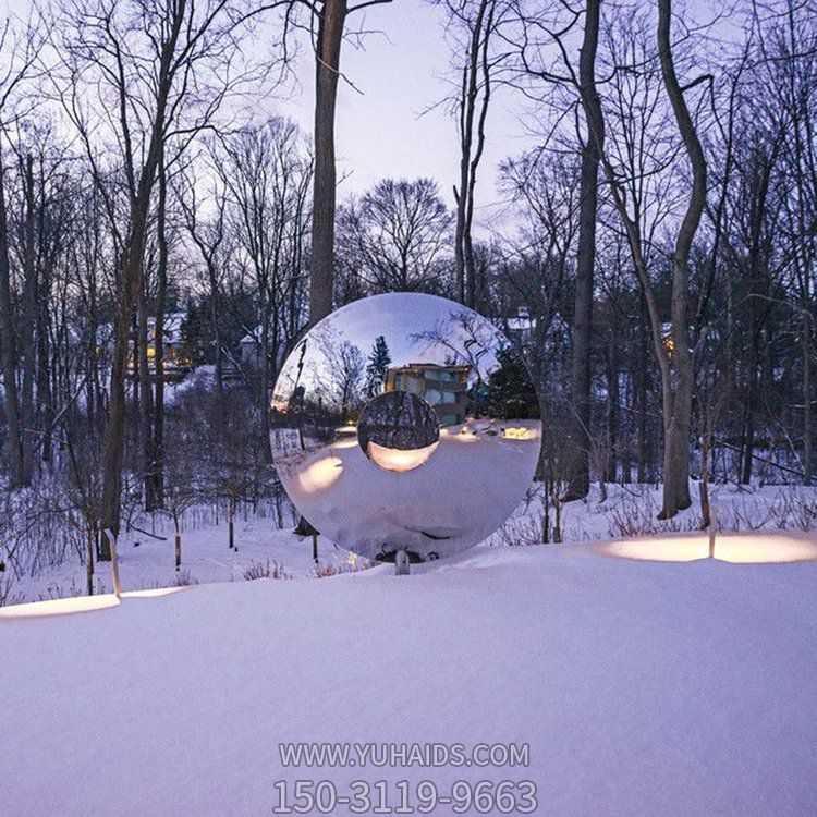 户外广场不锈钢镜面园林圆环摆件博鱼网页版