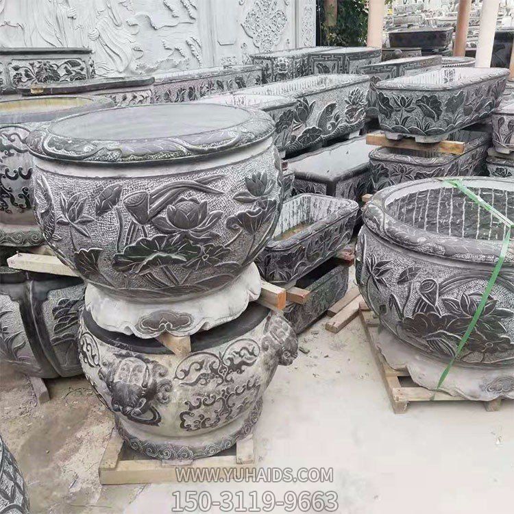 大理石石雕水缸博鱼网页版