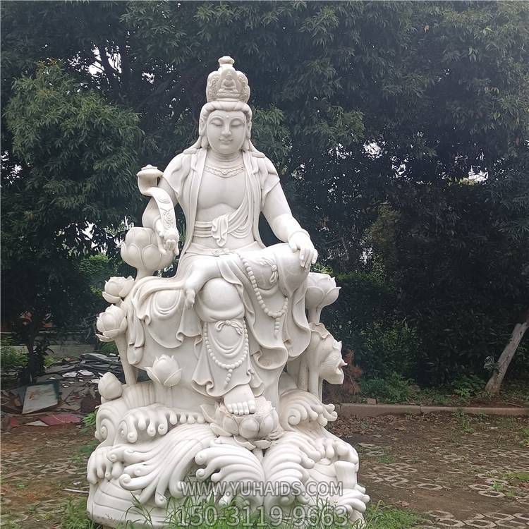 园林景区景点大理石石雕园林景观大势至菩萨景观博鱼网页版