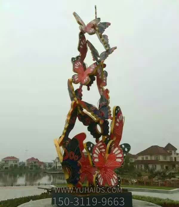 景区玻璃钢彩绘蝴蝶博鱼网页版