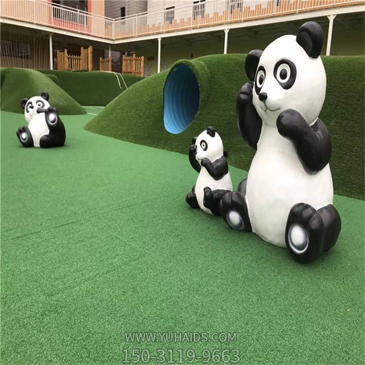 动物乐园玻璃钢卡通熊猫博鱼网页版