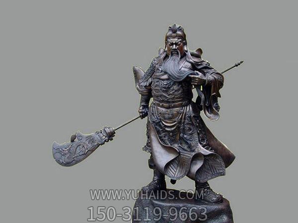 玻璃钢仿铜寺庙景区关公博鱼网页版