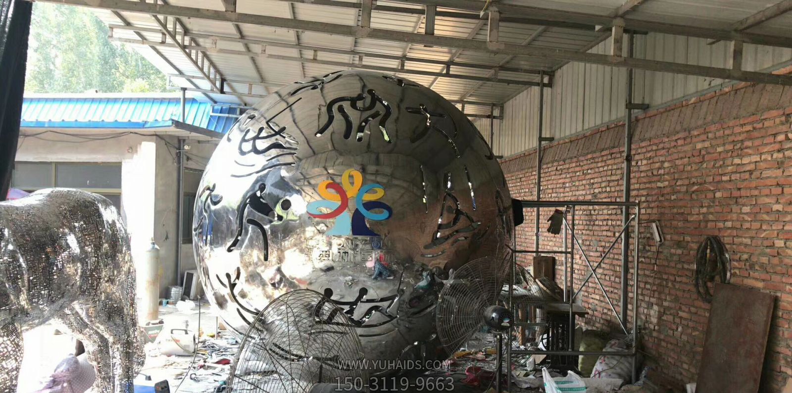公园不锈钢镂空球体博鱼网页版