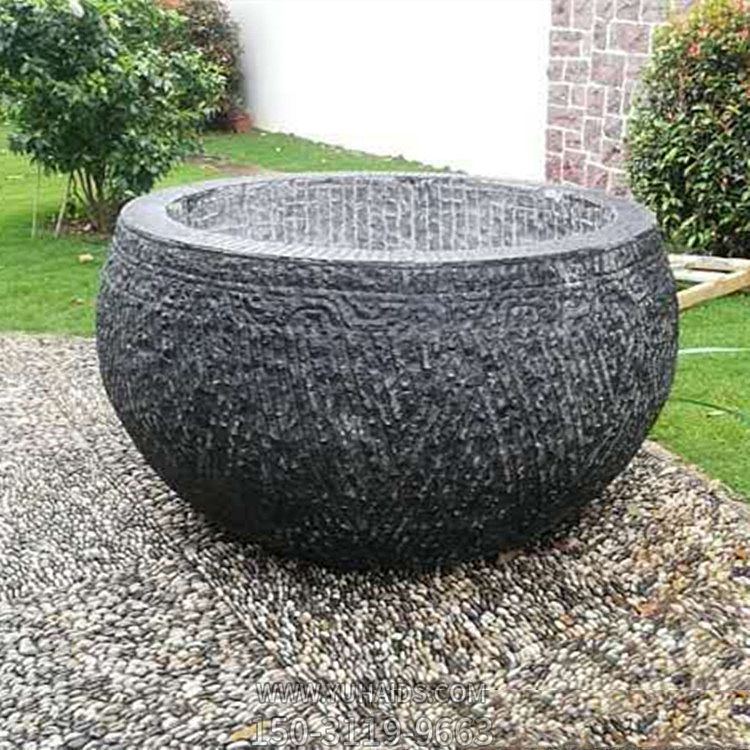 仿古石雕花纹水缸博鱼网页版