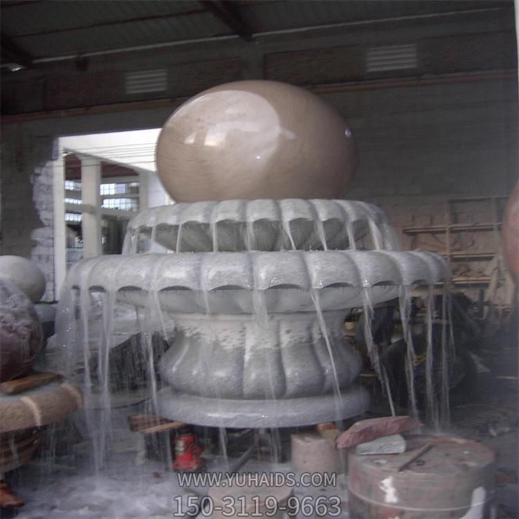 假山流水喷泉摆件庭院喷水鱼池大理石风水球博鱼网页版