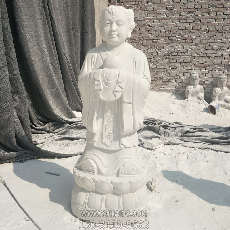 -寺院汉白玉石雕儿童博鱼网页版