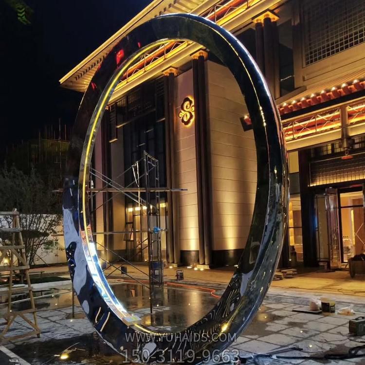 镜面不锈钢镜面广场水景圆环博鱼网页版