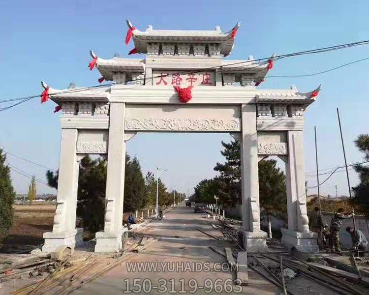 村口街道大型中式牌坊博鱼网页版