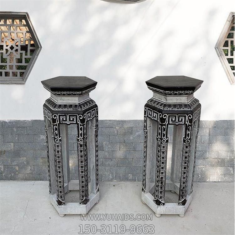 石雕中式庭院仿古做旧盆景底座花架博鱼网页版