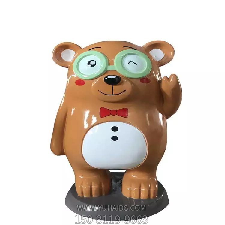 游乐园玻璃钢卡通童趣小熊博鱼网页版