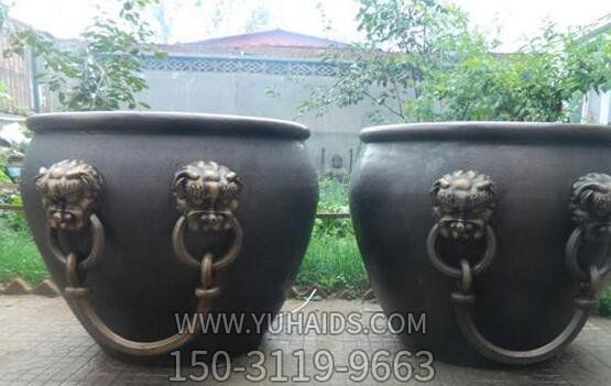 水缸寺庙景观铜雕神兽狴犴缸博鱼网页版