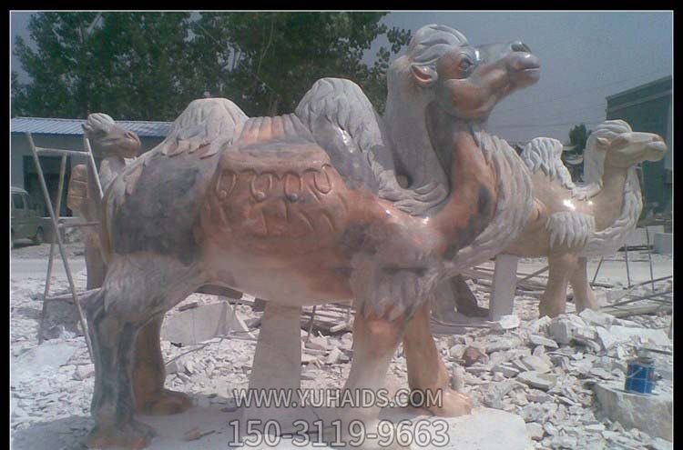 街道边摆放的花岗岩创意骆驼博鱼网页版