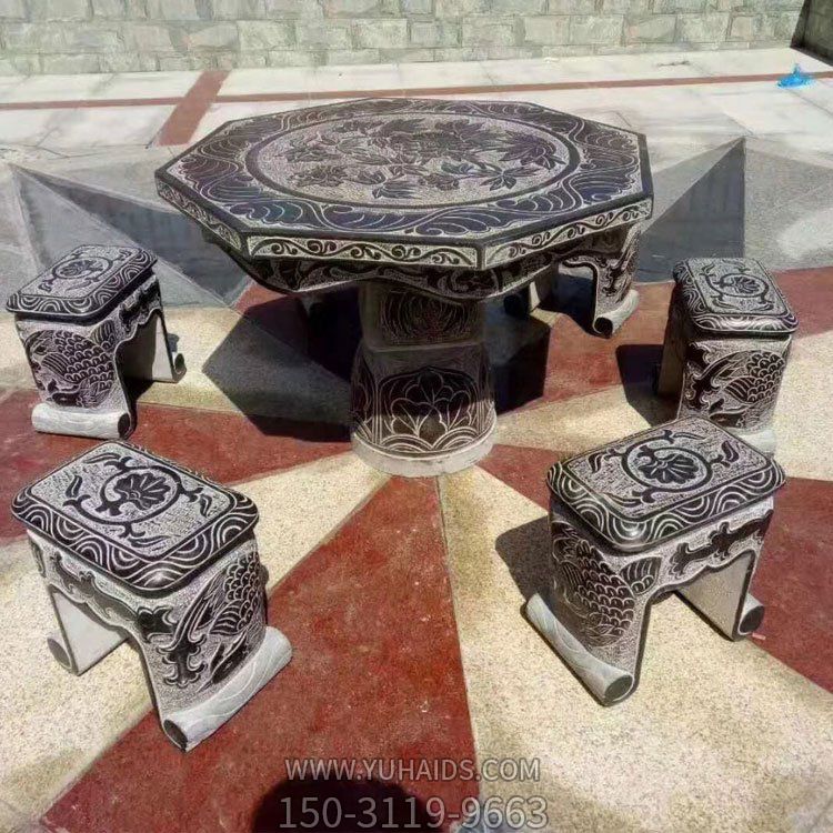 家居摆件仿古青石石雕石桌石凳博鱼网页版