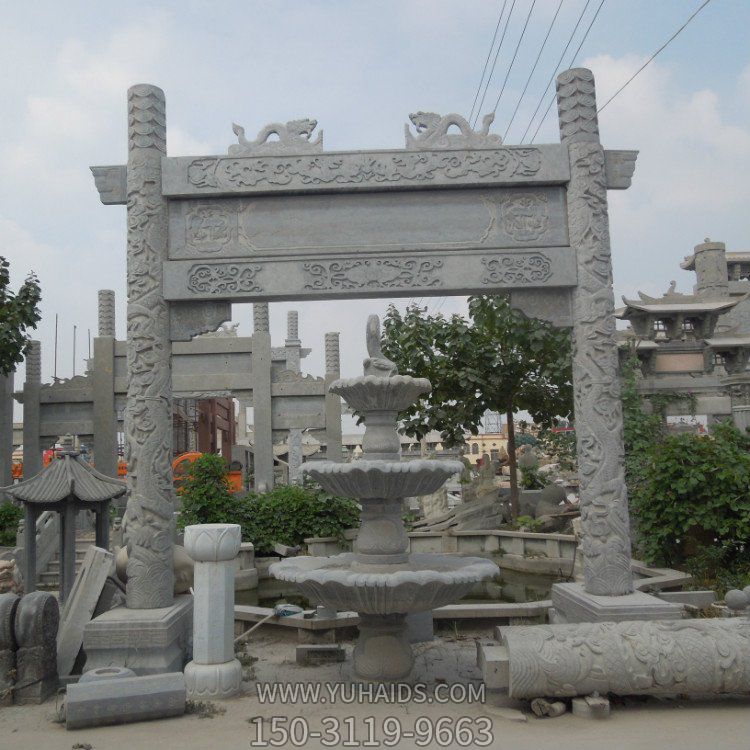 大型大理石石雕园林景观户外大型牌坊博鱼网页版