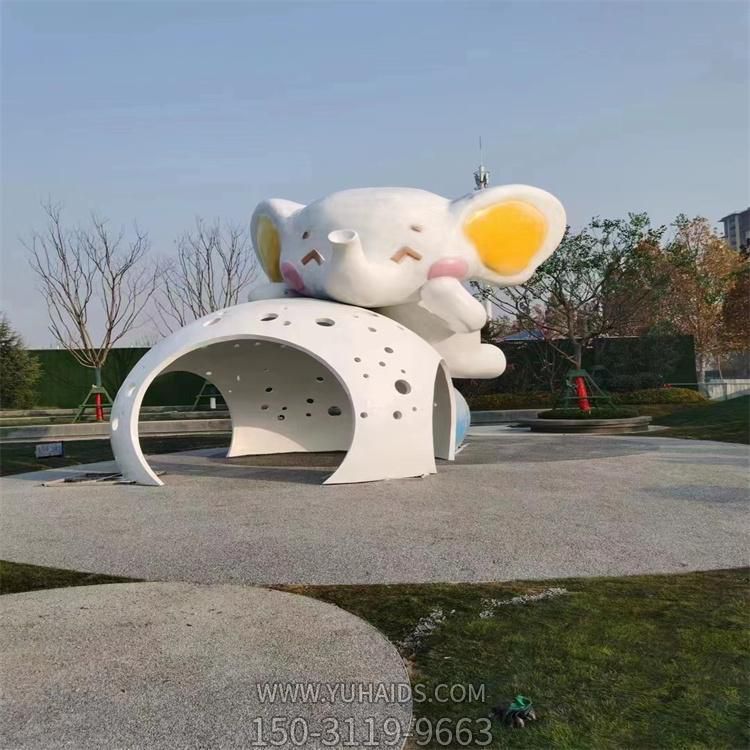 游乐园户外公园玻璃钢卡通小象博鱼网页版