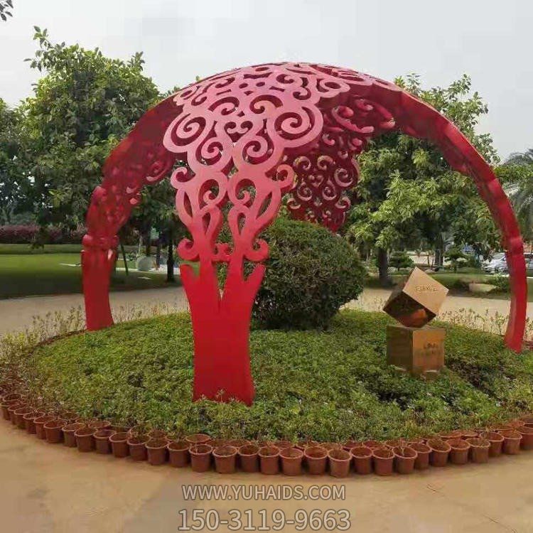 不锈钢抽象简约创意广场博鱼网页版模型