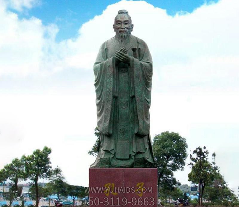 孔子广场文化名人玻璃钢仿铜博鱼网页版