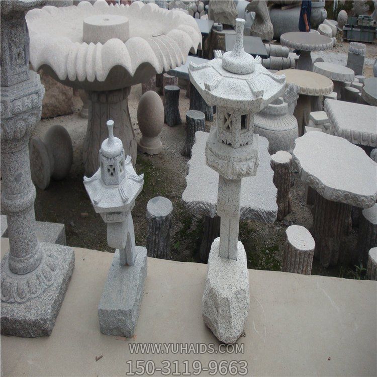 大理石雕刻仿古石灯塔寺院装饰石灯笼博鱼网页版