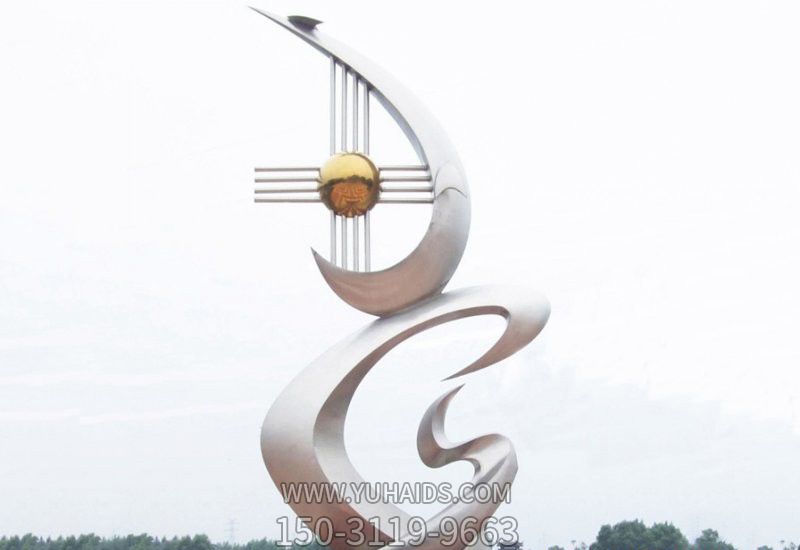 广场创意不锈钢抽象希望博鱼网页版