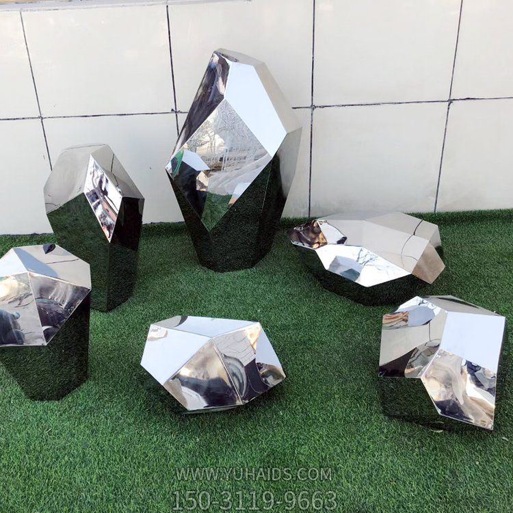 几何块面不锈钢镜面鹅卵石博鱼网页版