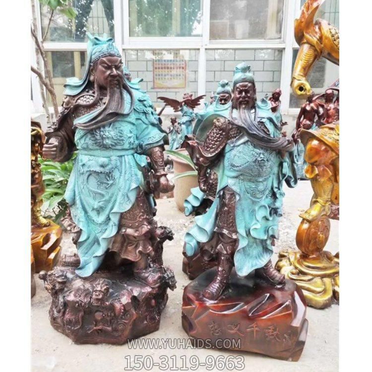 铜雕彩绘景观关公博鱼网页版