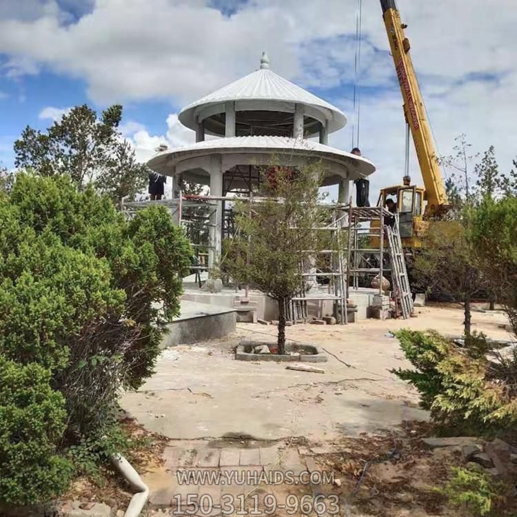 大理石石雕户外园林景观凉亭博鱼网页版