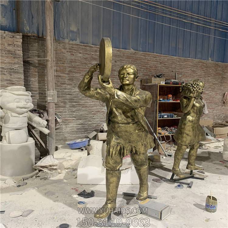 园林户外玻璃钢仿铜跳舞的少数民族博鱼网页版