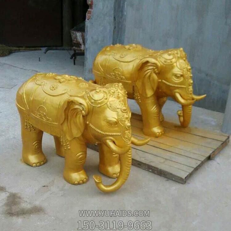 铸铜喷漆园林景区别墅小区一对大象博鱼网页版