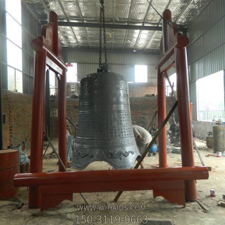 纯铜铸造寺庙祠堂警钟 祈福青铜钟摆件博鱼网页版