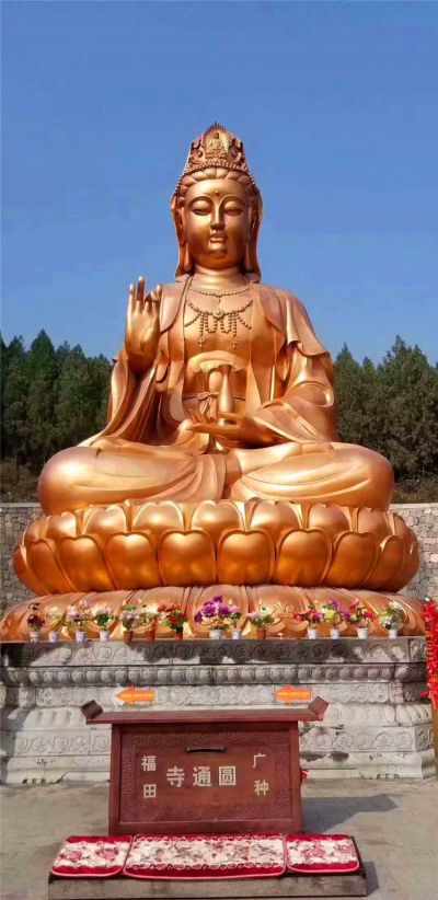 户外广场大型景观不锈钢喷金烤漆观音博鱼网页版